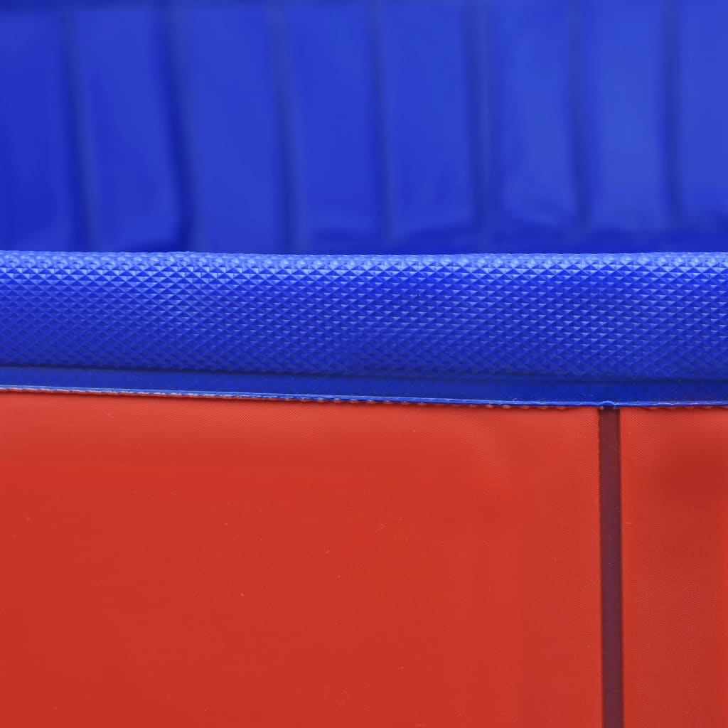 Skladací bazén pre psov červený 300x40 cm PVC