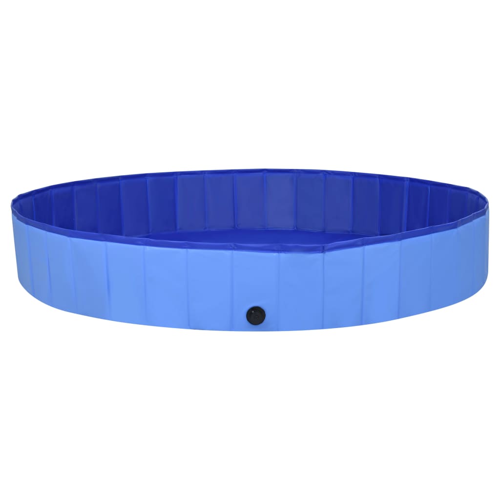 Skladací bazén pre psov modrý 200x30 cm PVC