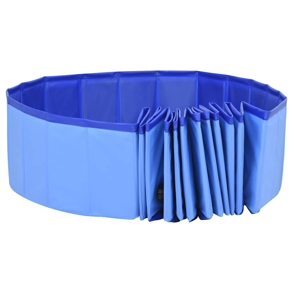 Skladací bazén pre psov modrý 300x40 cm PVC