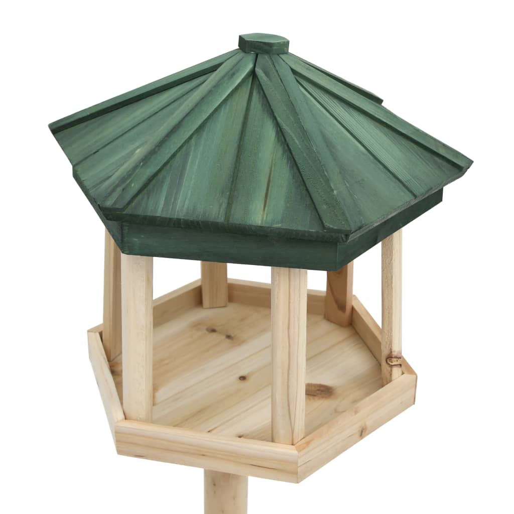 Stojace krmítko pre vtáky jedľové drevo 33x110 cm