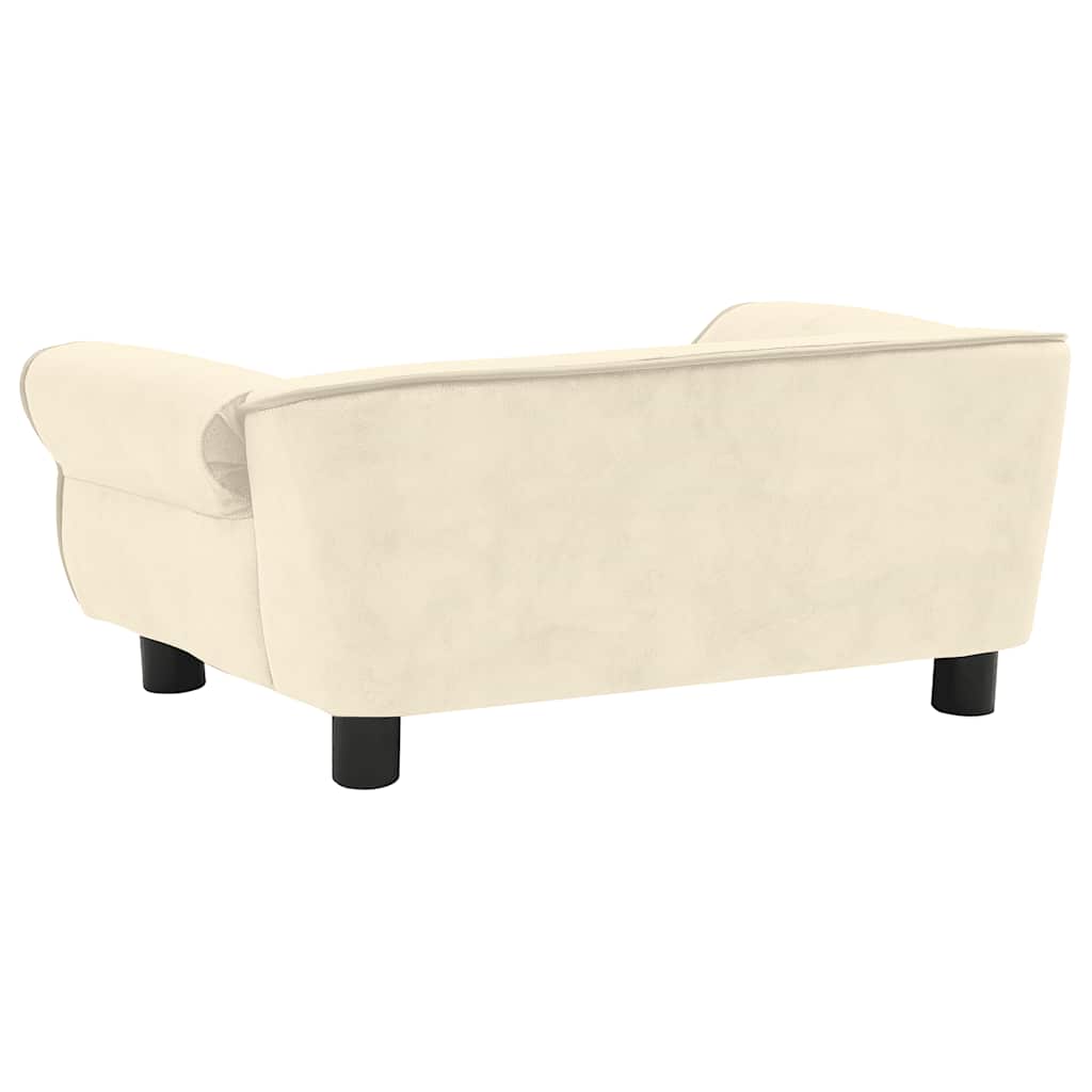 Pohovka pre psa, krémová 72x45x30 cm, plyš