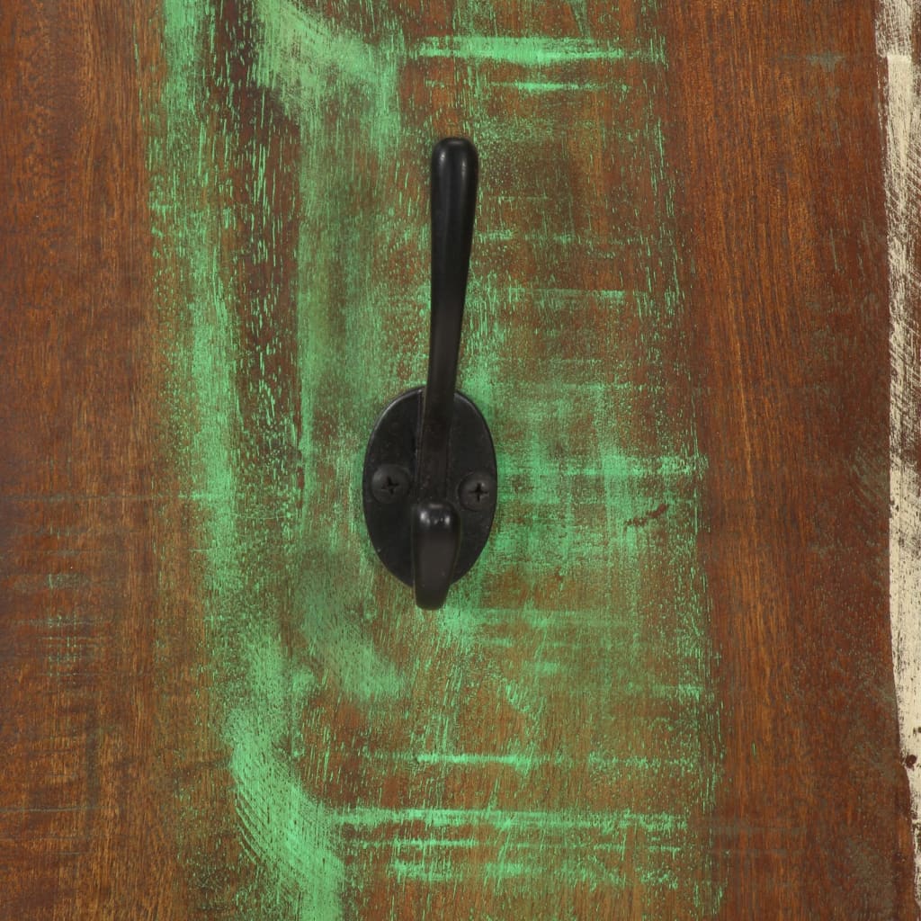 Nástenné vešiaky na kabáty 2 ks 36x3x110 cm recyklovaný masív