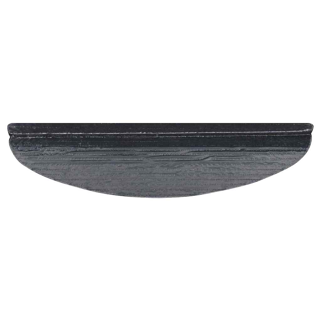 Samolepiace nášľapy na schody 15 ks 56x17x3 cm sivé