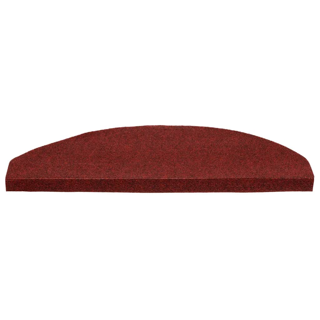 Samolepiace nášľapy na schody 15 ks 65x22,5x3,5 cm červené