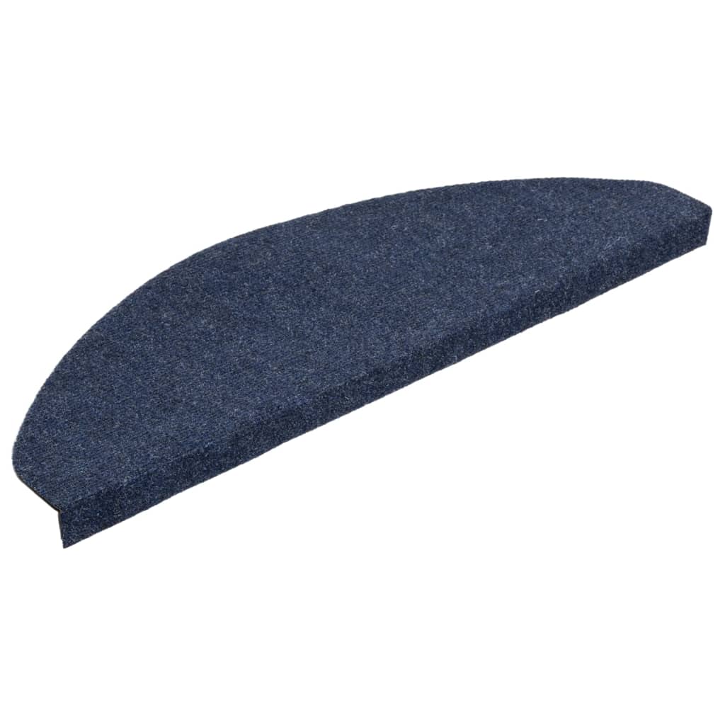 Samolepiace nášľapy na schody 15 ks 65x22,5x3,5 cm modré