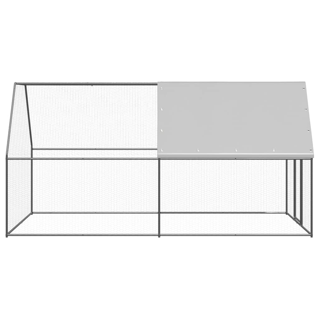 Vonkajšia klietka pre sliepky 2x4x2 m pozinkovaná oceľ