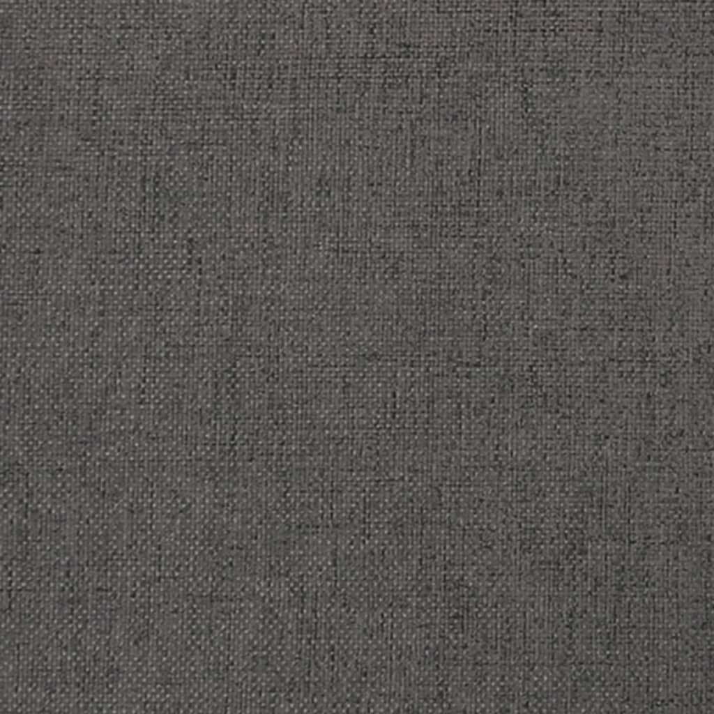 Podnožka tmavosivá 45x29,5x35 cm látka a umelá koža