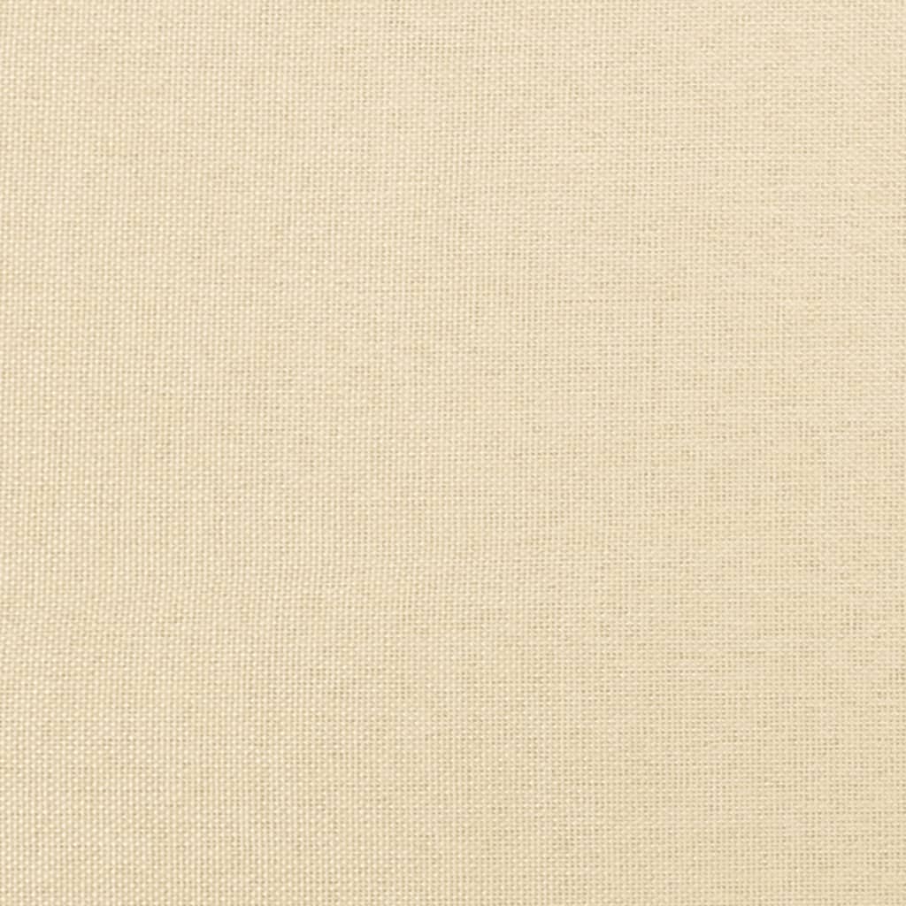 Podnožka krémová 45x29,5x35 cm látka a umelá koža