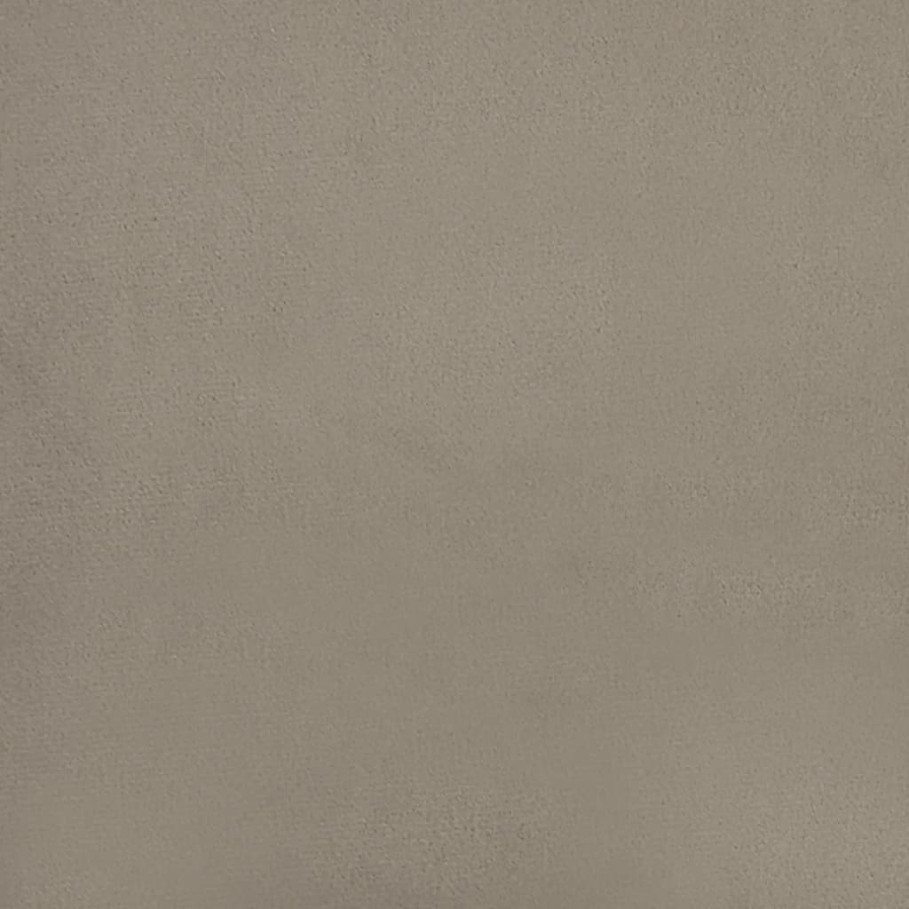 Podnožka bledosivá 60x60x36 cm zamatová