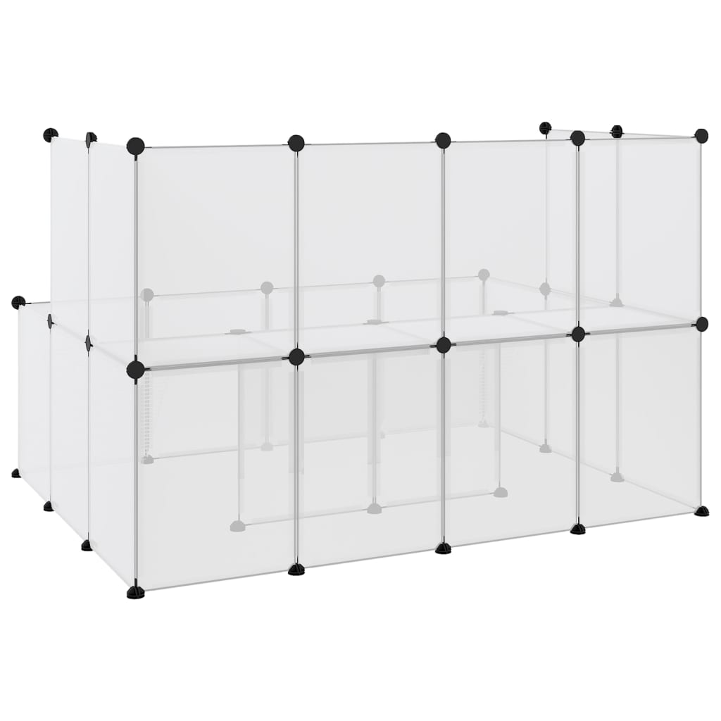Klietka pre malé zvieratá priehľadná 143x107x93 cm PP a oceľ