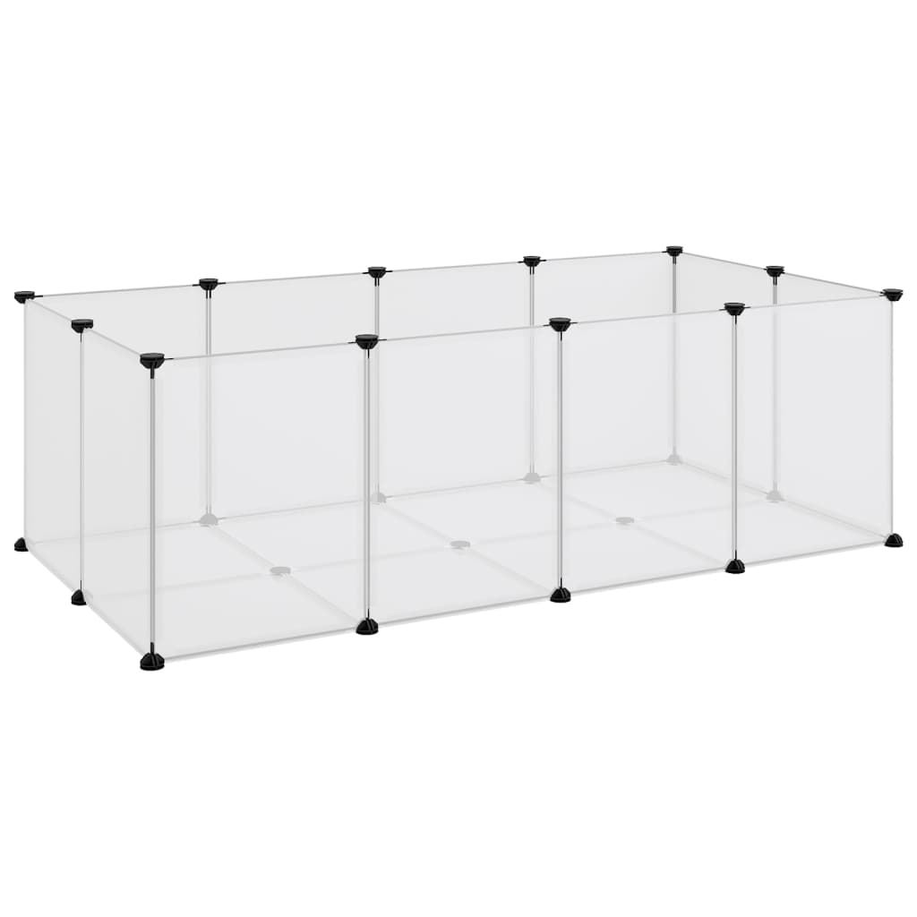 Klietka pre malé zvieratá priehľadná 144x74x46,5 cm PP a oceľ