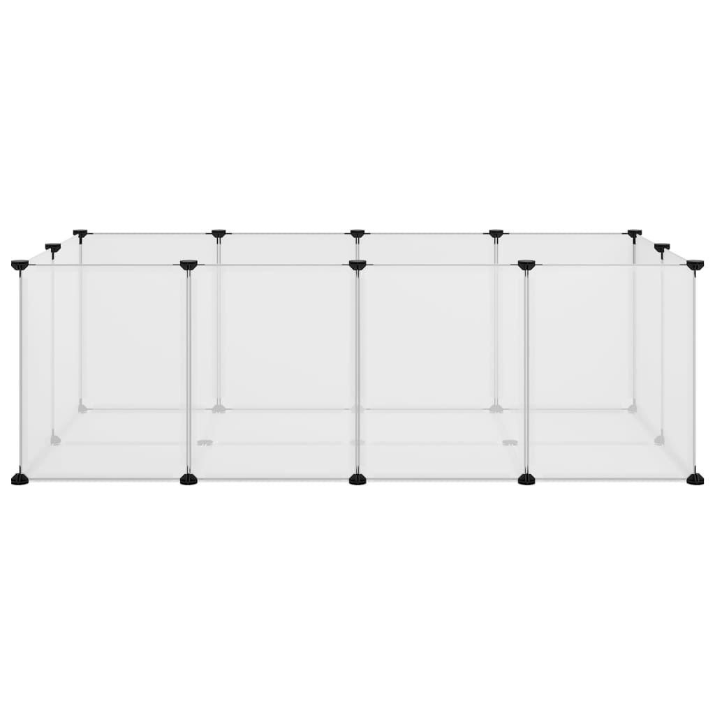 Klietka pre malé zvieratá priehľadná 144x74x46,5 cm PP a oceľ