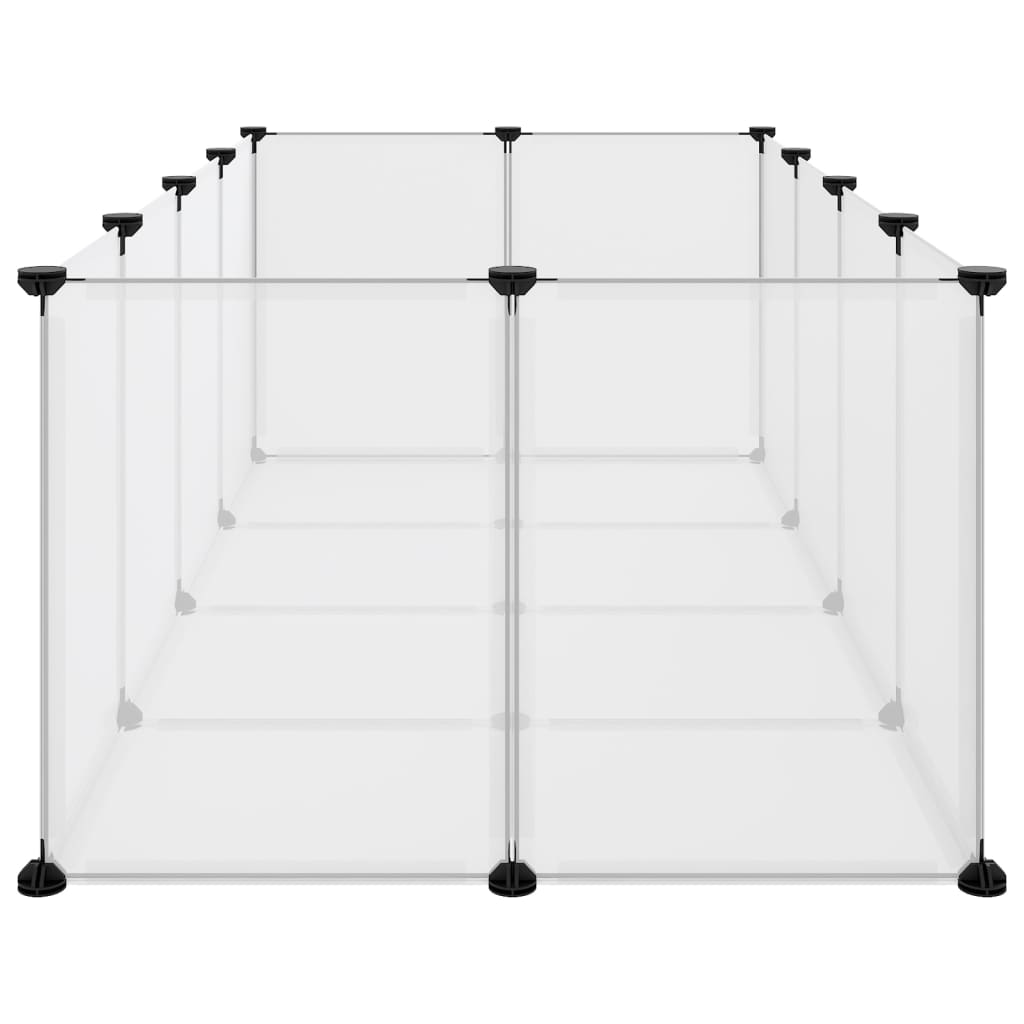 Klietka pre malé zvieratá priehľadná 144x74x46,5 cm PP a oceľ