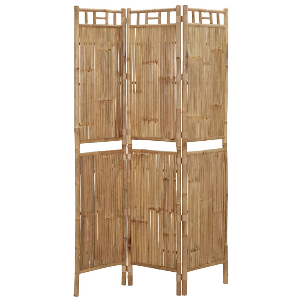 Paraván s 3 panelmi bambusový 120x180 cm