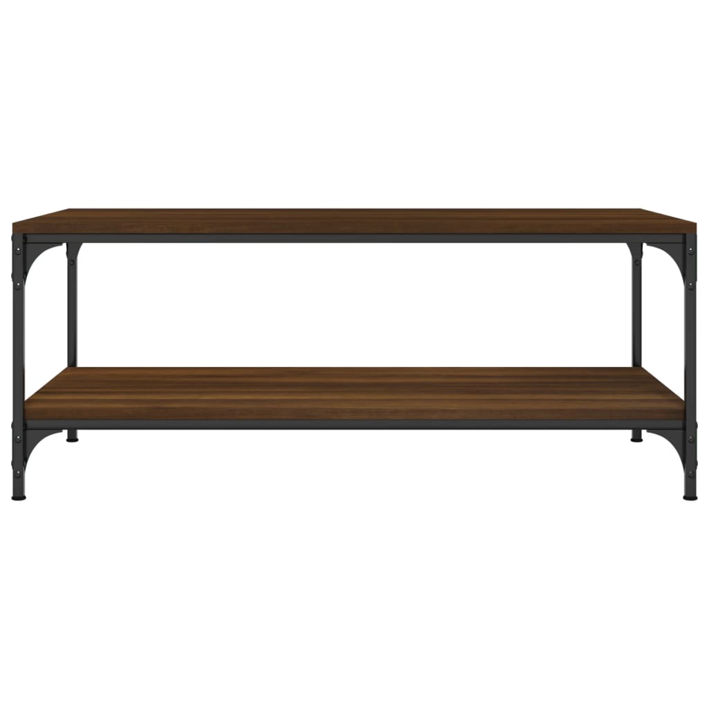 Konferenčný stolík hnedý dub 100x50x40 cm spracované drevo