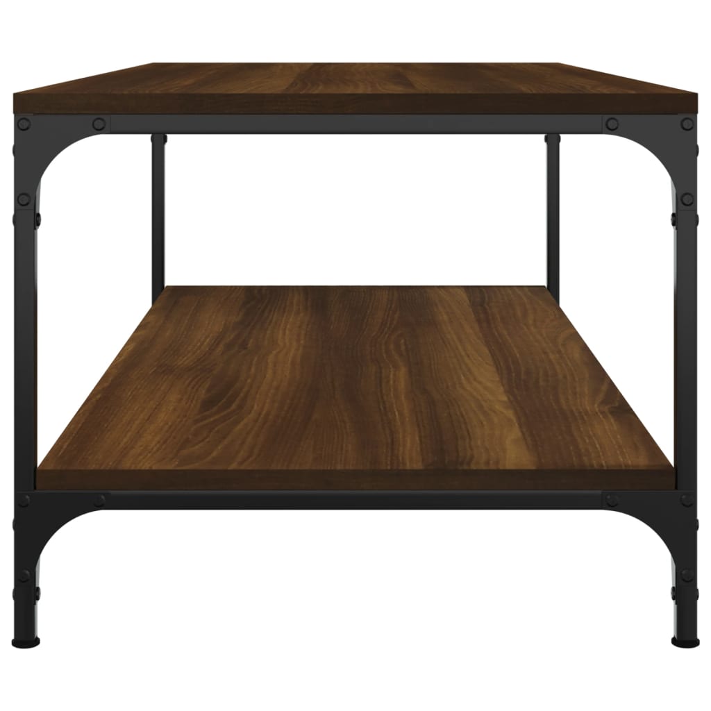 Konferenčný stolík hnedý dub 100x50x40 cm spracované drevo