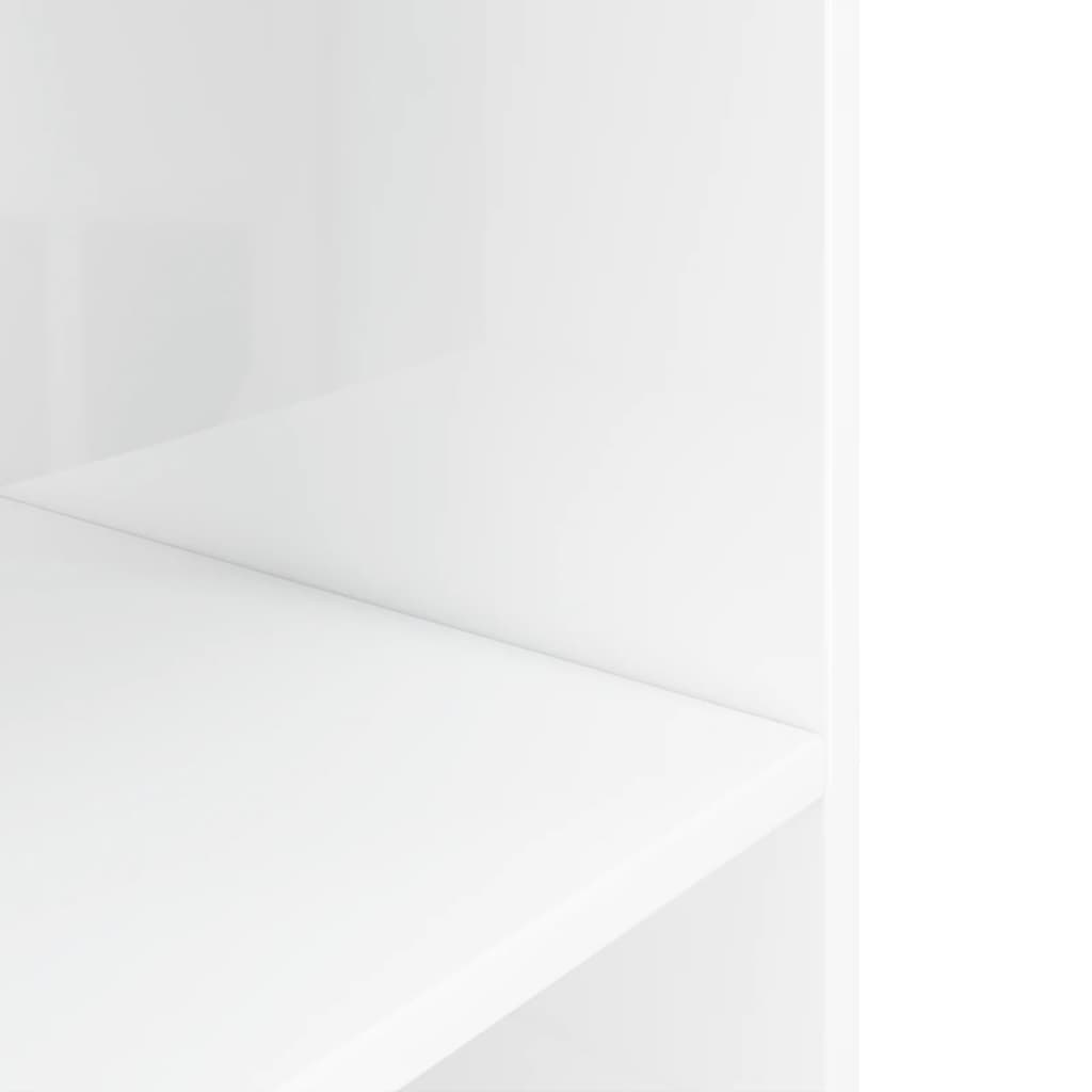 Stojan na akvárium lesklý biely 120x40x60 cm kompozitné drevo
