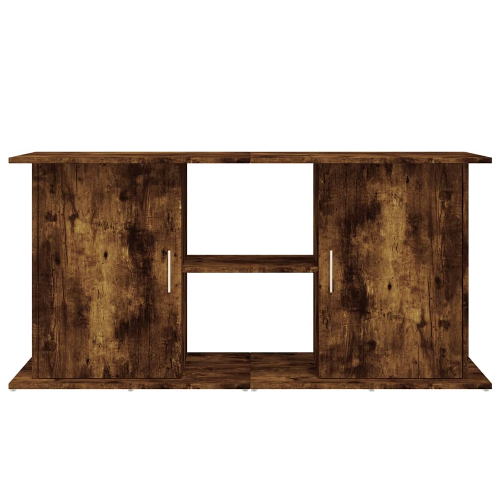 Stojan na akvárium dymový dub 121x41x58 cm kompozitné drevo