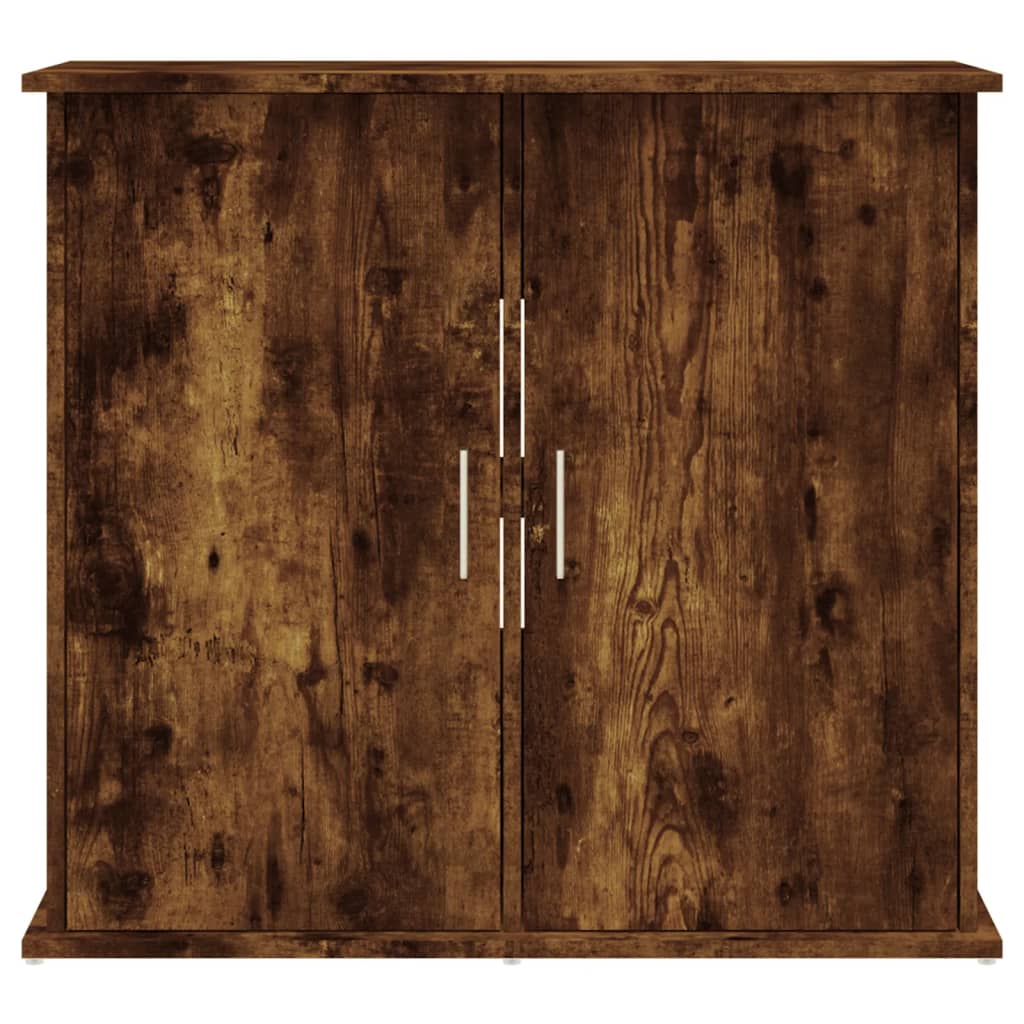 Stojan na akvárium dymový dub 81x36x73 cm kompozitné drevo