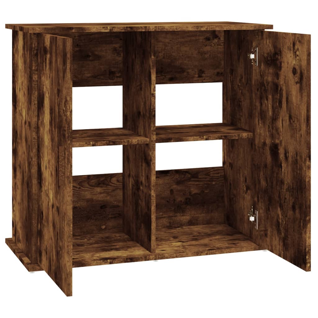 Stojan na akvárium dymový dub 81x36x73 cm kompozitné drevo