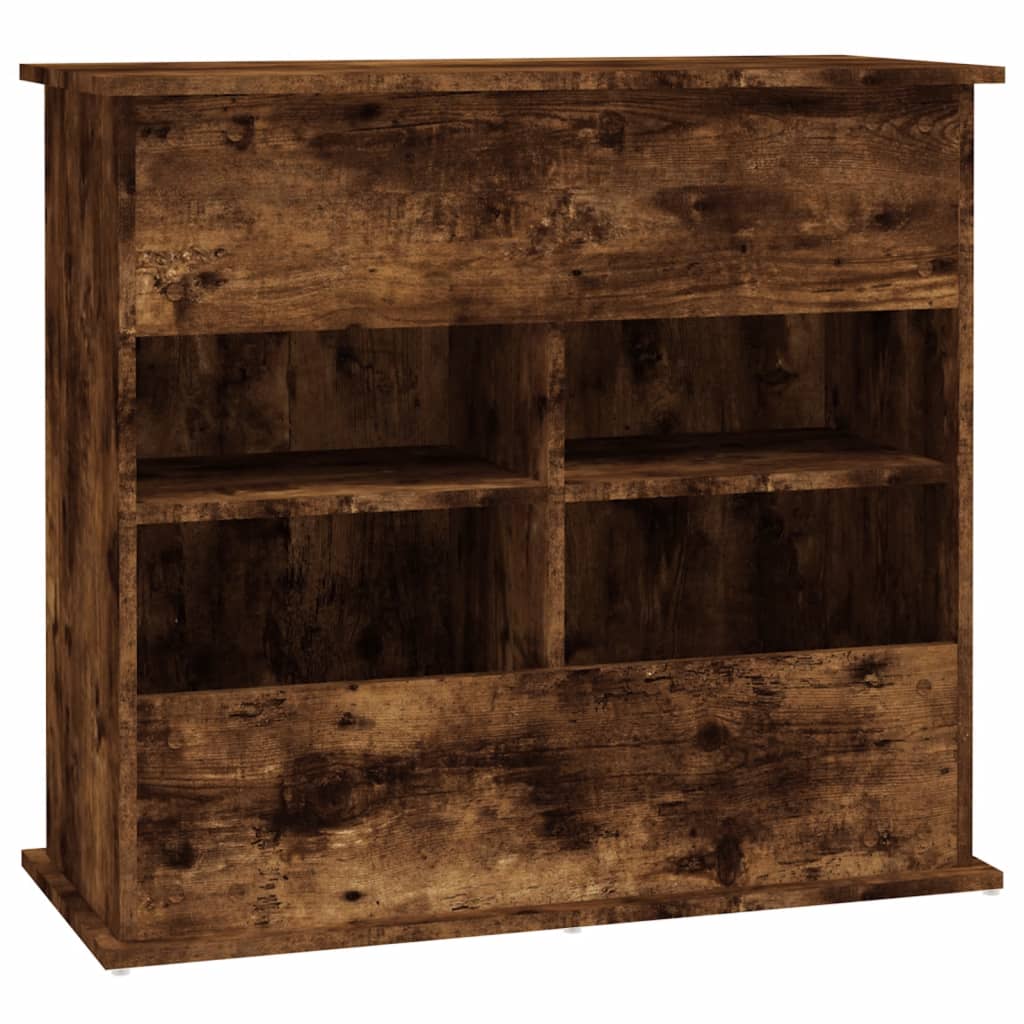 Stojan na akvárium dymový dub 81x36x73 cm kompozitné drevo