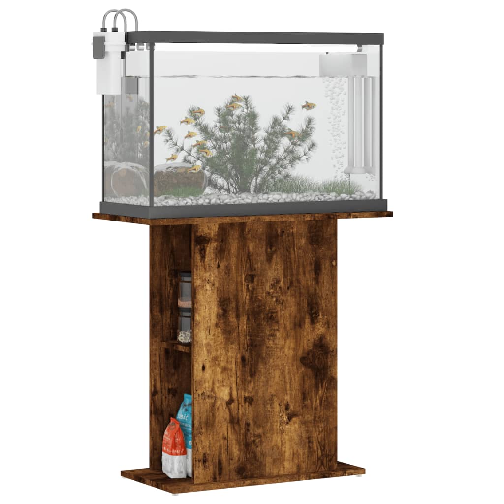 Stojan na akvárium dymový dub 75x36x72,5 cm kompozitné drevo