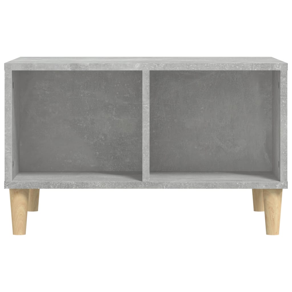 Konferenčný stolík betónový sivý 60x50x36,5 cm spracované drevo