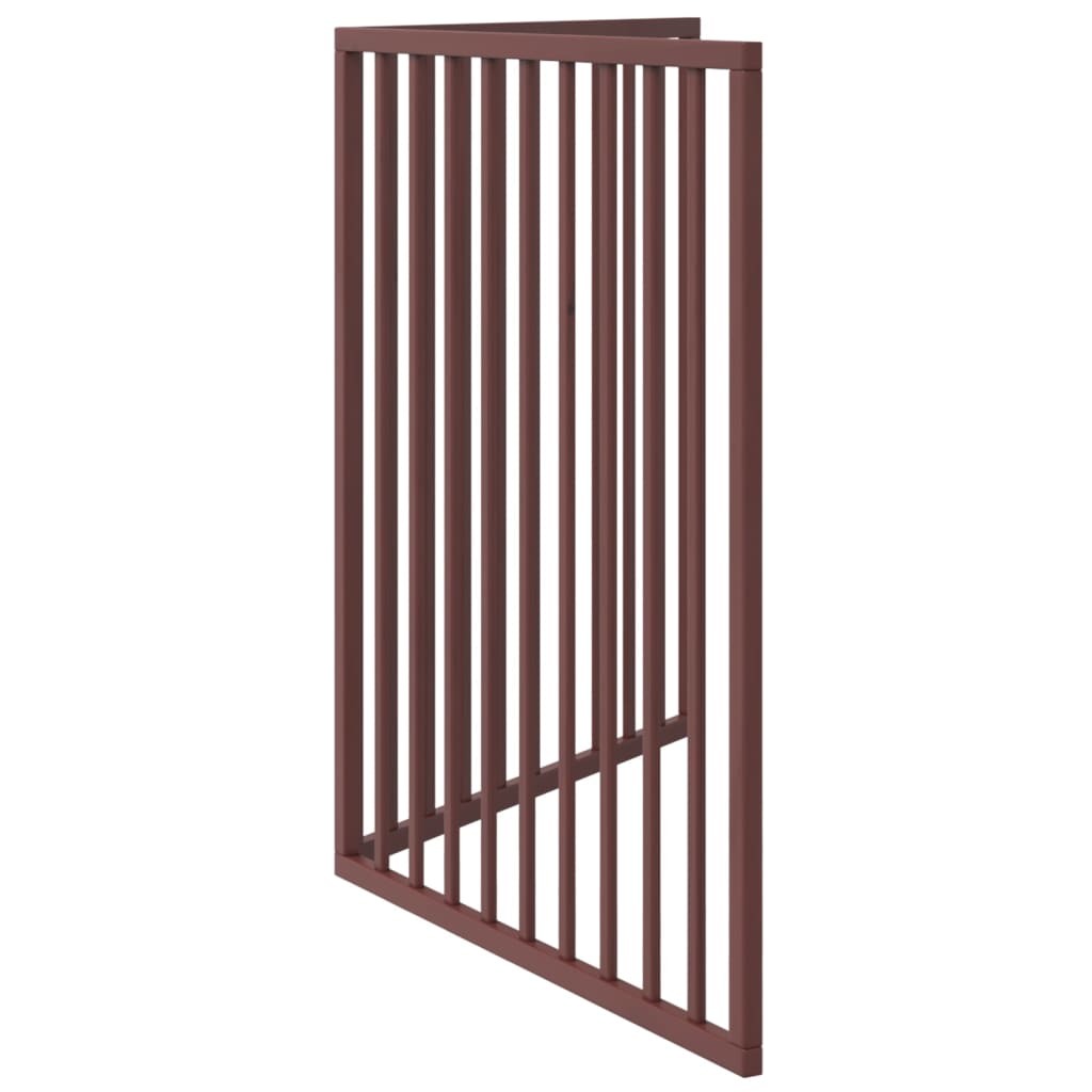 Brána pre psa skladacia 2 panely hnedá 160 cm topoľové drevo