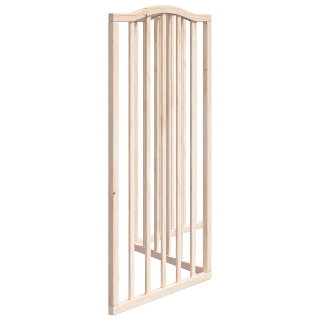 Brána pre psa skladacia 3 panely 150 cm topoľové drevo