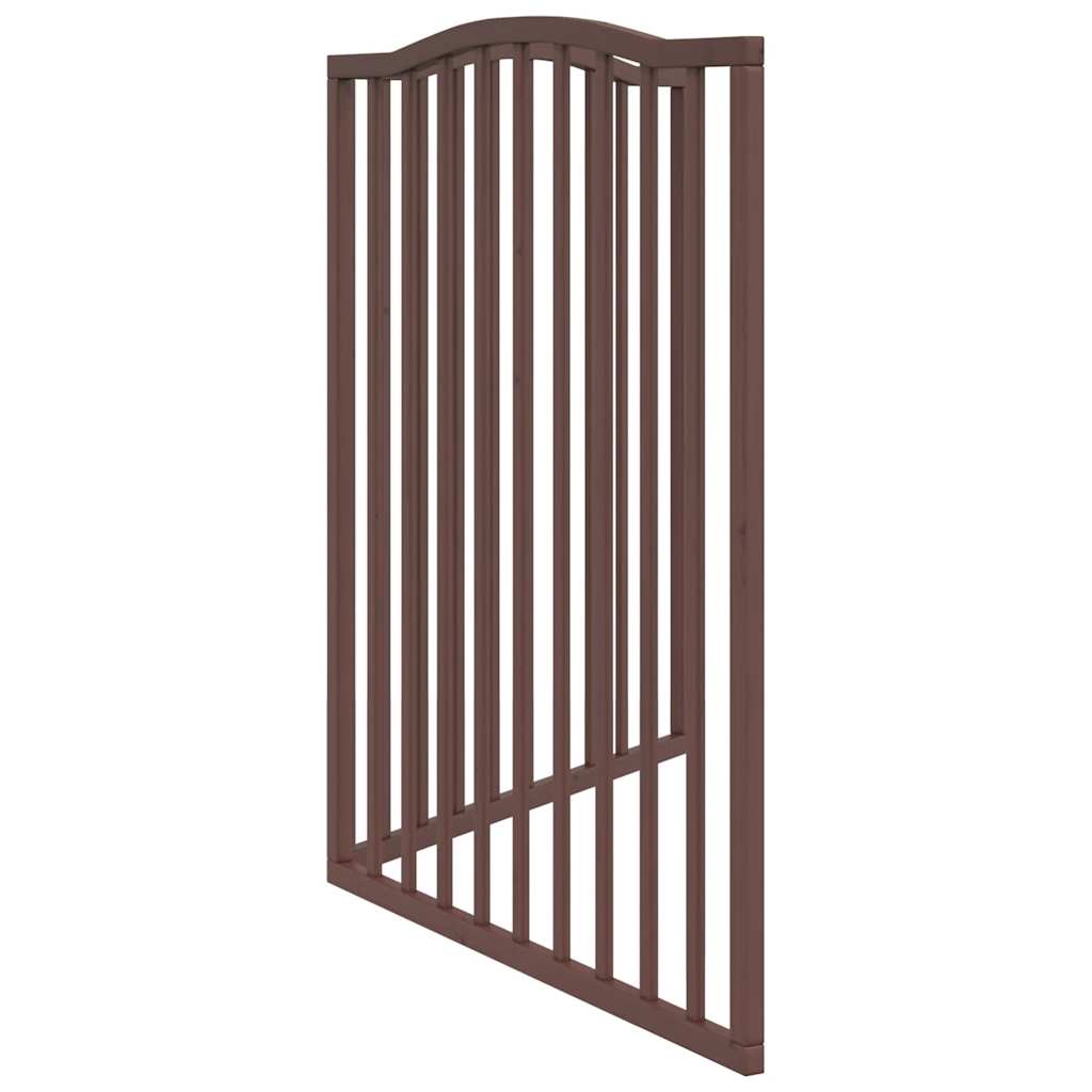 Brána pre psa skladacia 2 panely 160 cm topoľové drevo