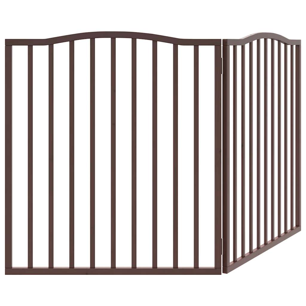 Brána pre psa skladacia 2 panely 160 cm topoľové drevo