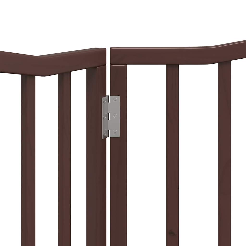 Brána pre psa skladacia 2 panely 160 cm topoľové drevo