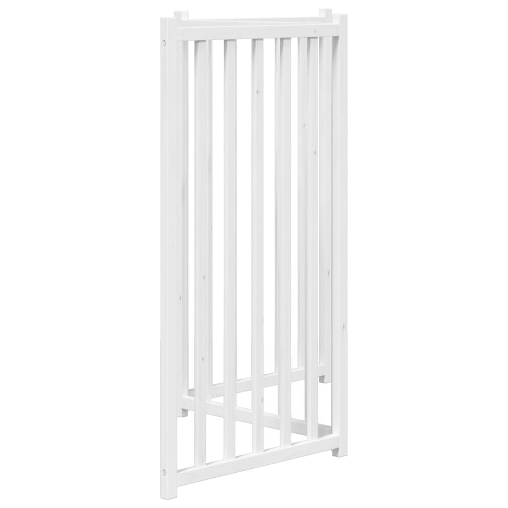 Brána pre psa skladacia 3 panely 150 cm masívne jedľové drevo