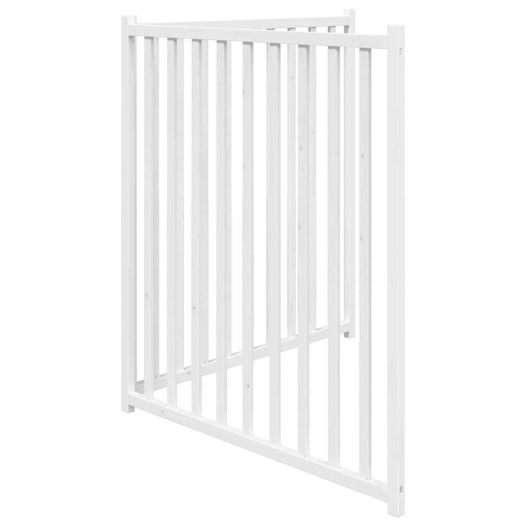 Brána pre psa skladacia 2 panely 160 cm masívne jedľové drevo
