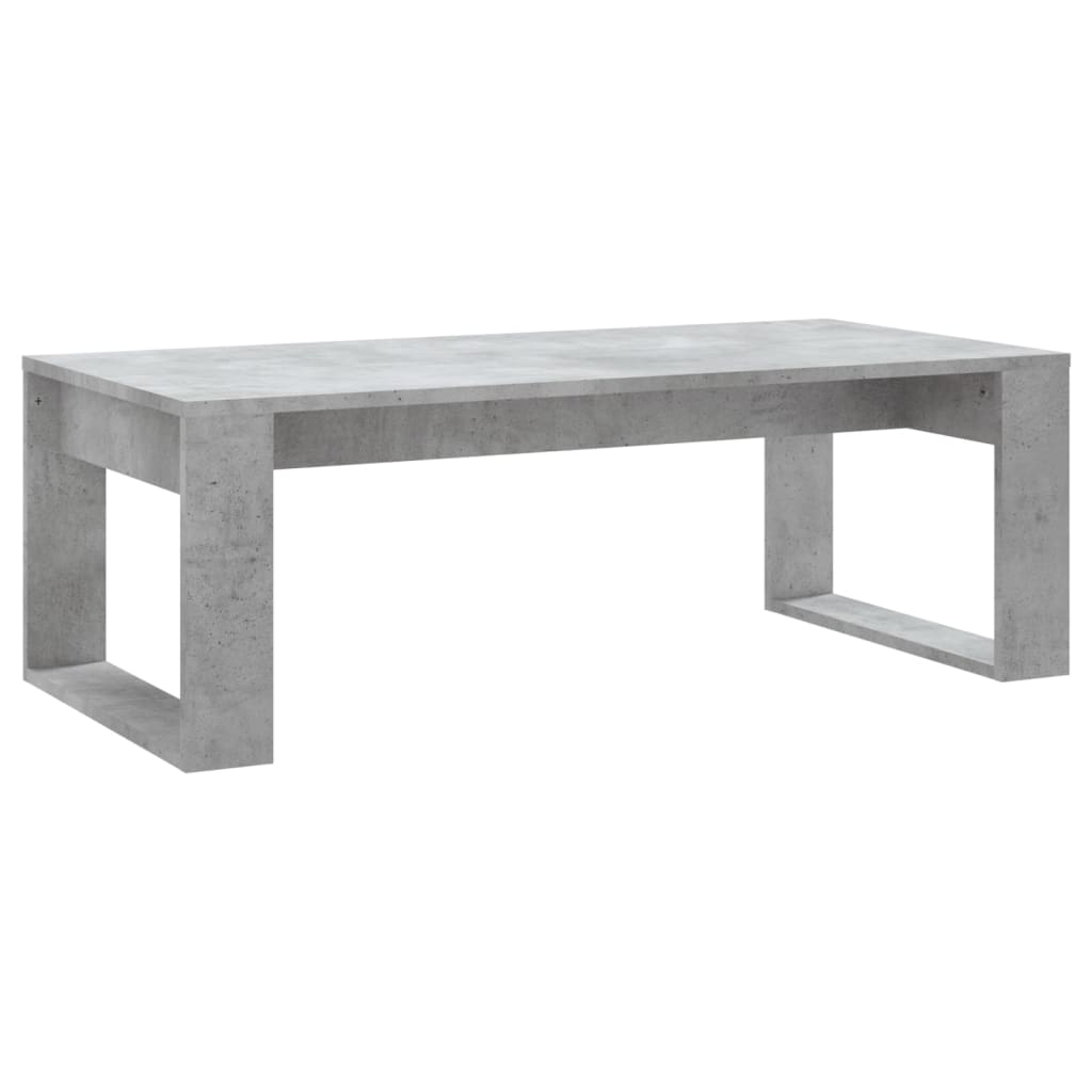 Konferenčný stolík betónový sivý 102x50x35 cm kompozitné drevo