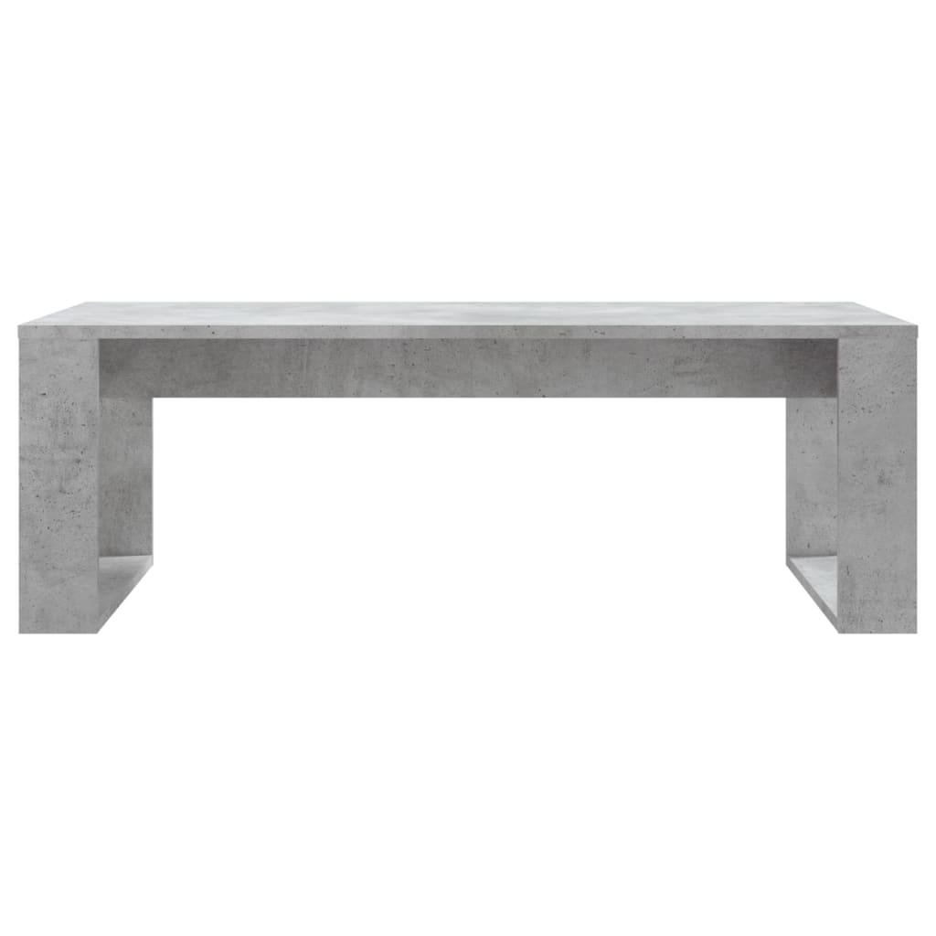 Konferenčný stolík betónový sivý 102x50x35 cm kompozitné drevo