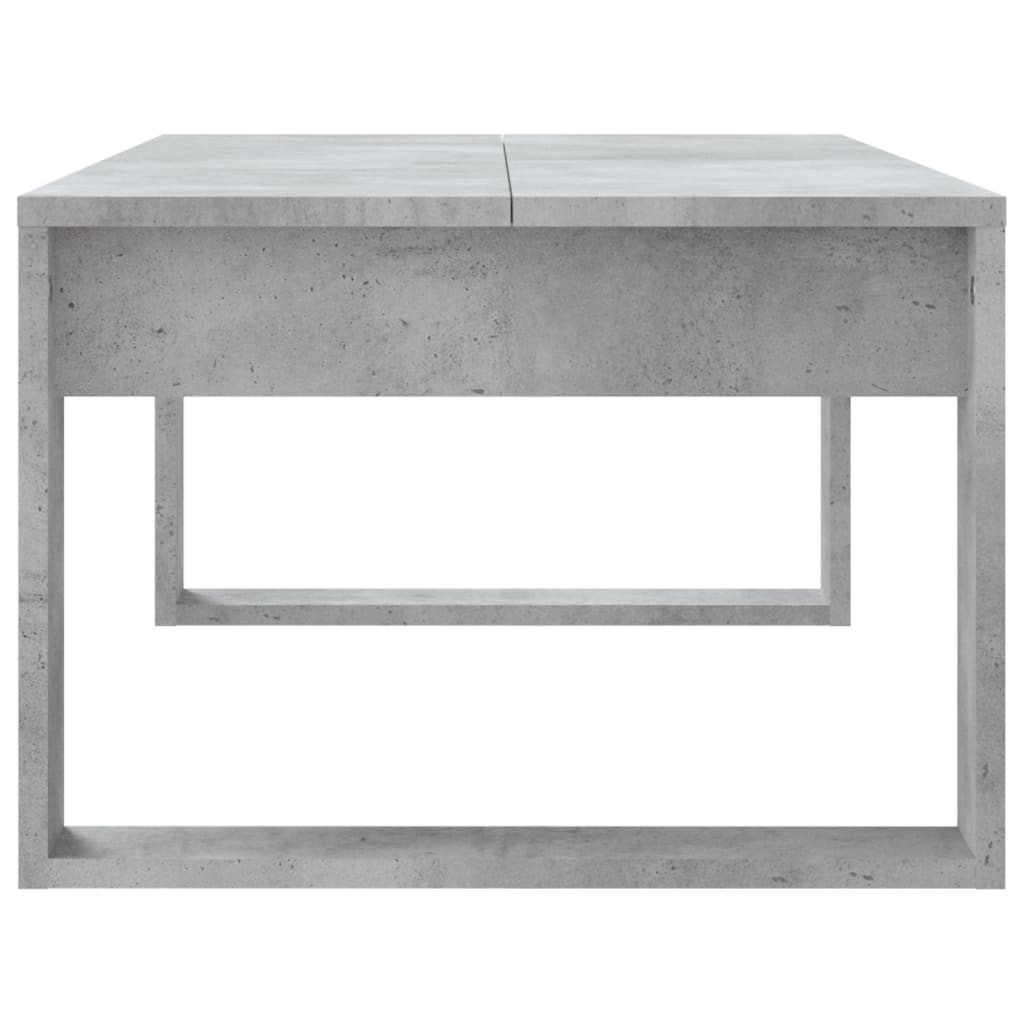 Konferenčný stolík betónový sivý 102x50x35 cm kompozitné drevo