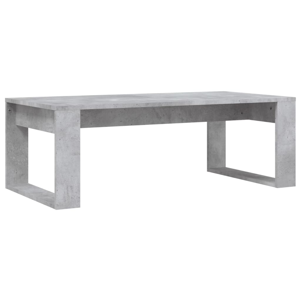 Konferenčný stolík betónový sivý 102x50x35 cm kompozitné drevo