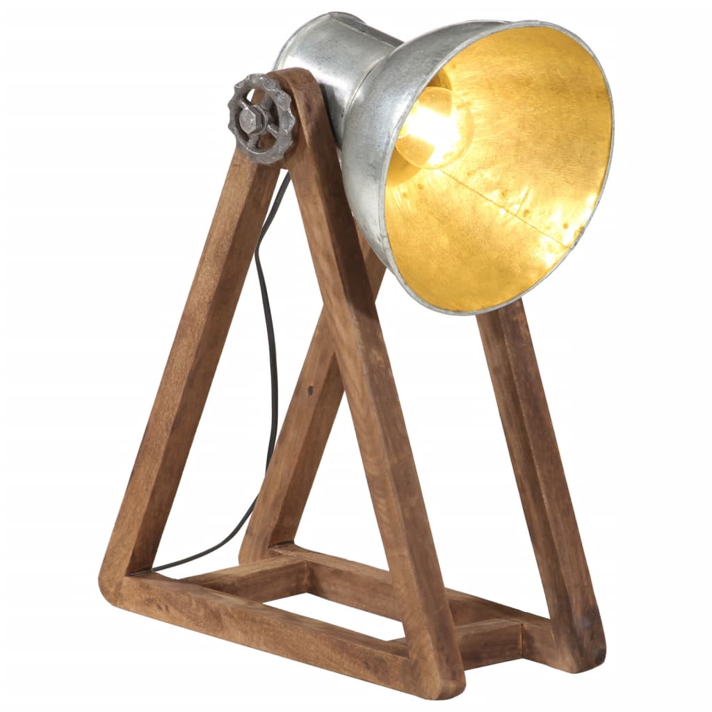 Stolová lampa 25 W starožitná strieborná 30x17x40cm E27