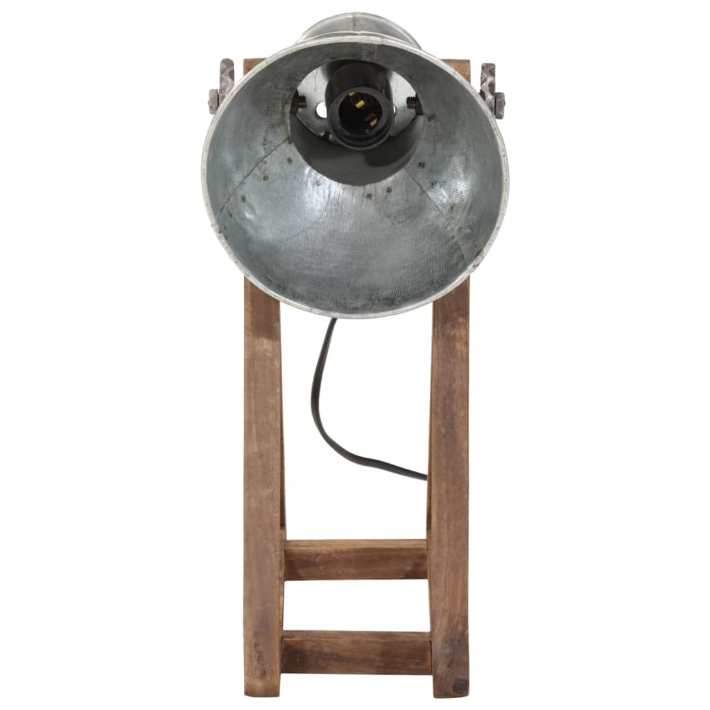 Stolová lampa 25 W starožitná strieborná 30x17x40cm E27