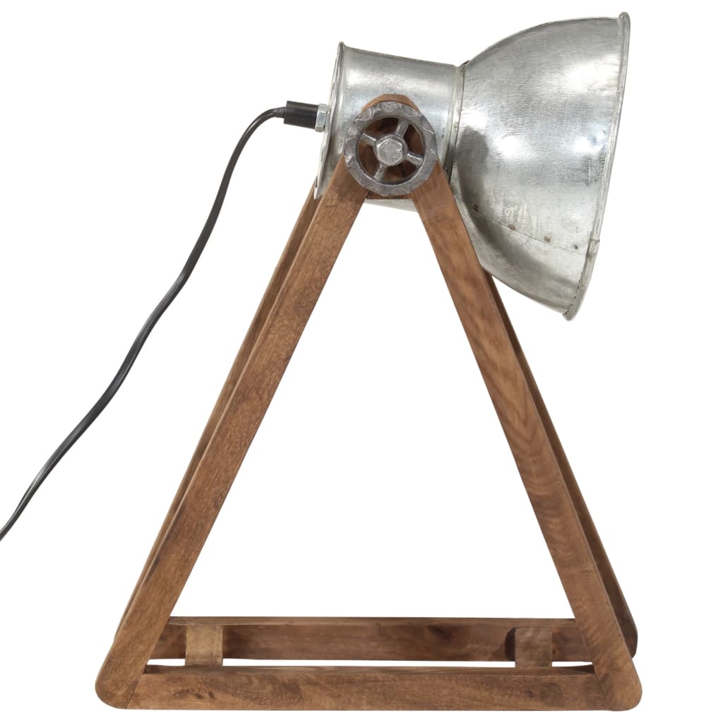 Stolová lampa 25 W starožitná strieborná 30x17x40cm E27