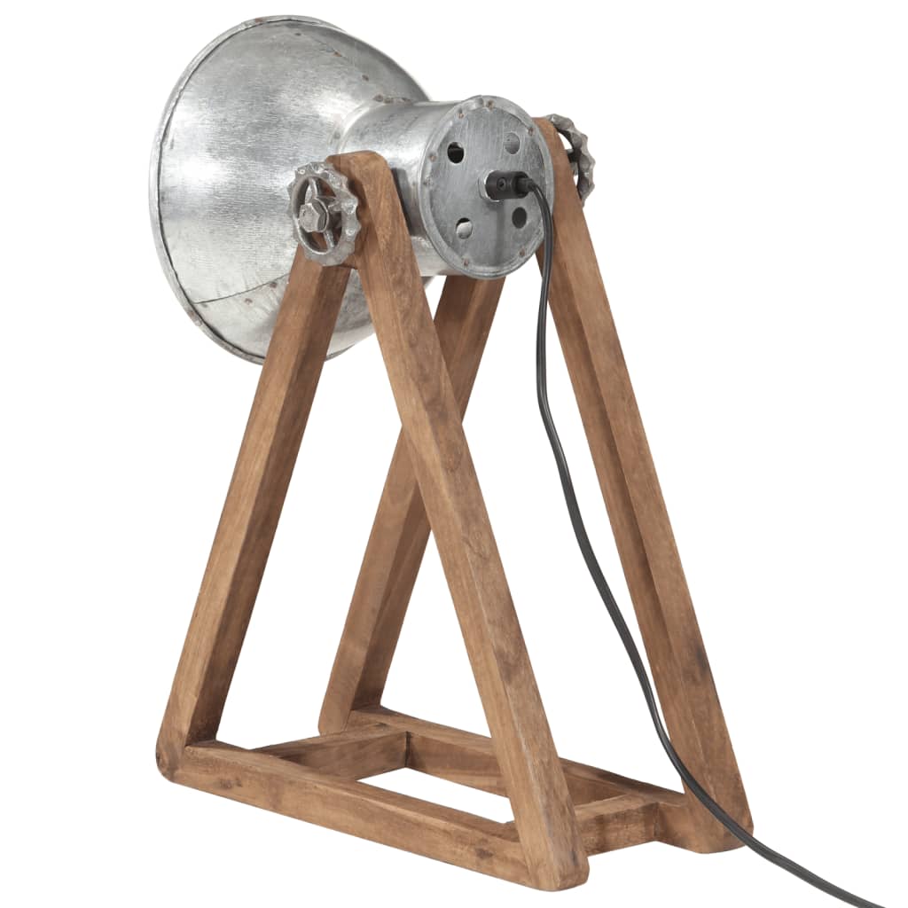 Stolová lampa 25 W starožitná strieborná 30x17x40cm E27