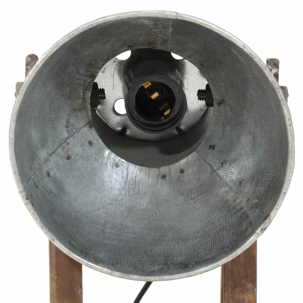 Stolová lampa 25 W starožitná strieborná 30x17x40cm E27