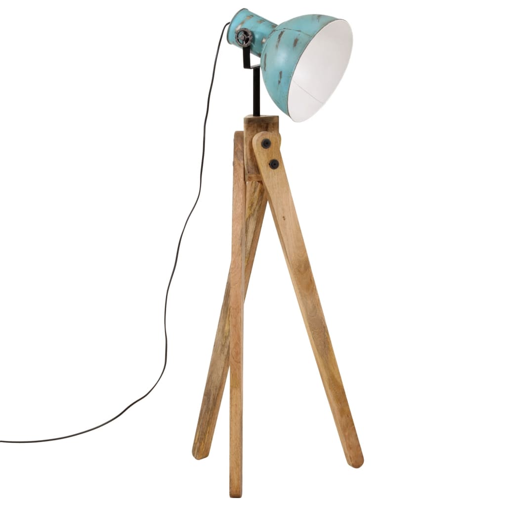 Podlahová lampa 25 W šmuhovaná modrá 45x45x120 cm E27