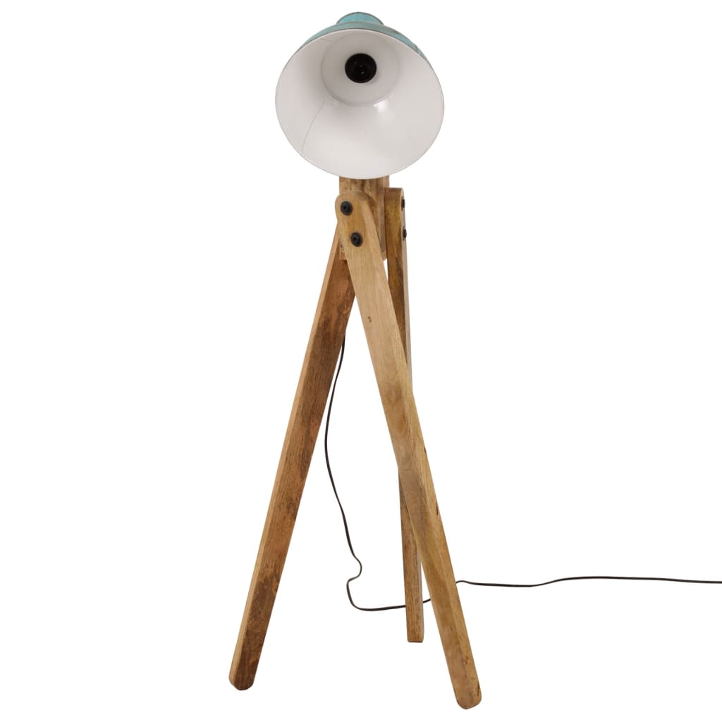 Podlahová lampa 25 W šmuhovaná modrá 45x45x120 cm E27