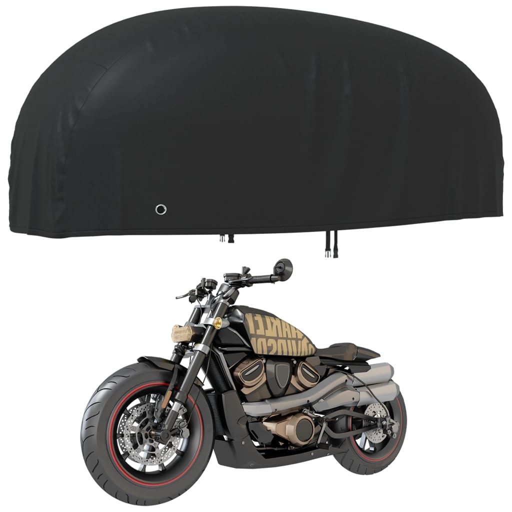 Kryt na motocykel čierny 295x110x140 cm 210D oxford
