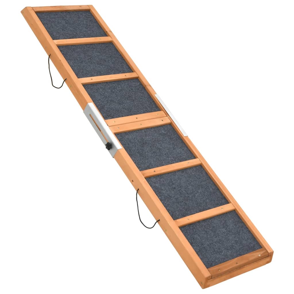 Rampa pre psa šedá 120x30 cm jedľové masívne drevo