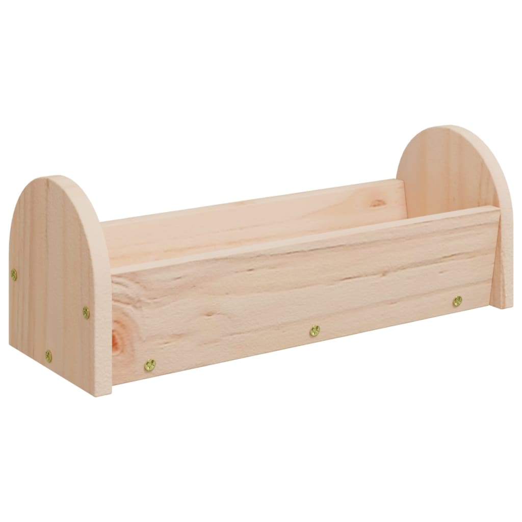 Kŕmidlo na seno pre králiky 28x10x10 cm jedľový masív