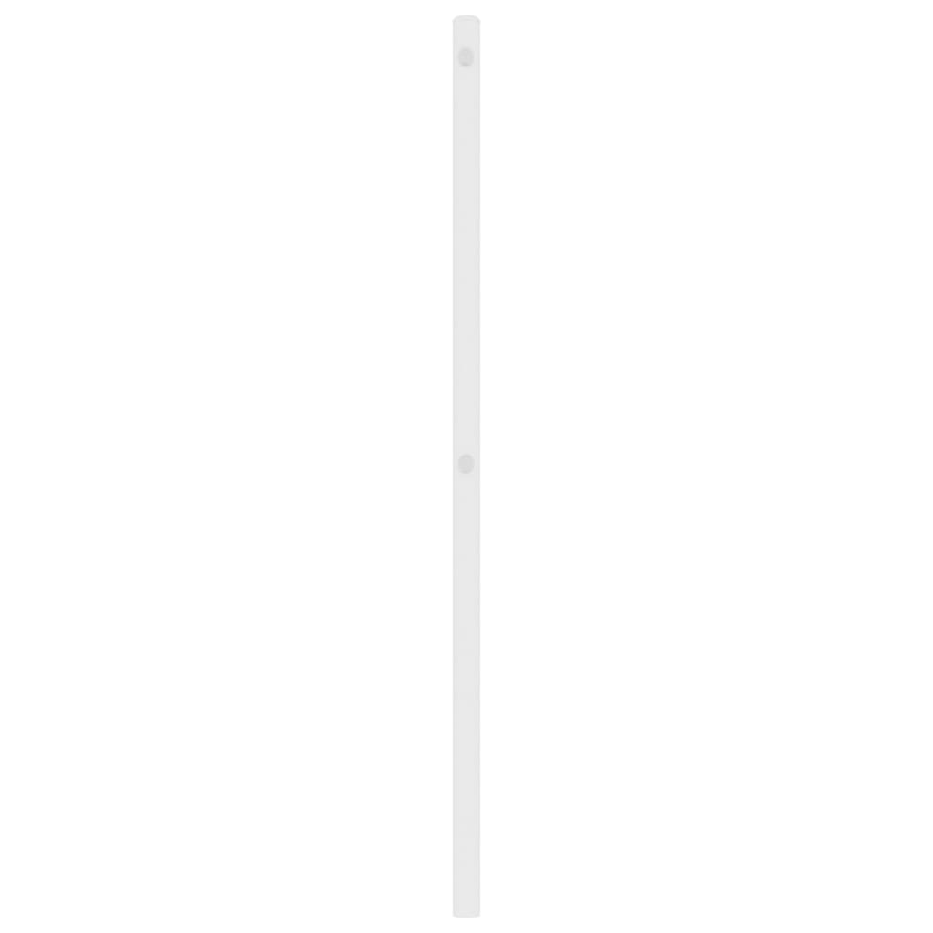 Kovové čelo postele biele 90 cm