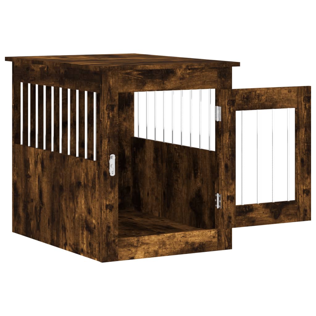 Nábytková prepravka pre psa dymový dub 55x75x65 cm kompoz.drevo